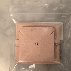 Gorjana Real Sapphire Trio and 14k solid gold flat back earrings